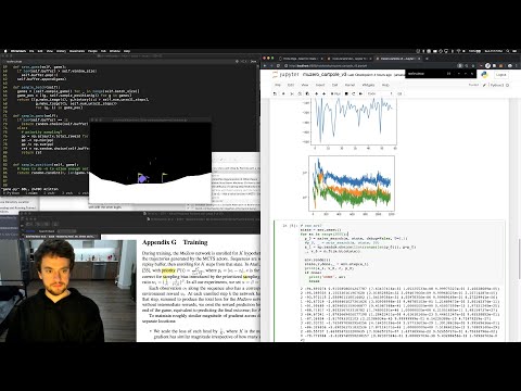 George Hotz | Programming | Fun with MuZero and MCTS on a lovely Sunday | CartPole | DeepMind AI