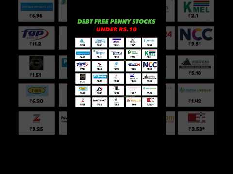 Top Debt-Free Penny Stocks Under ₹10 💸 | Hidden Gems for 2025 🚀
