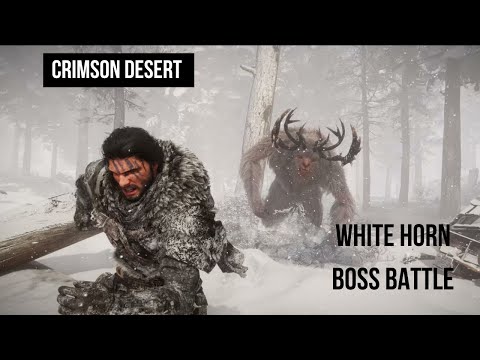 Crimson Desert - Official White Horn Boss Battle Gameplay Trailer | Gamescom 2024