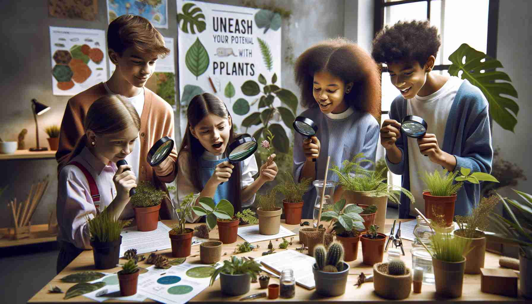 Students Discover the Green World! Unleash Your Potential with Plants! 