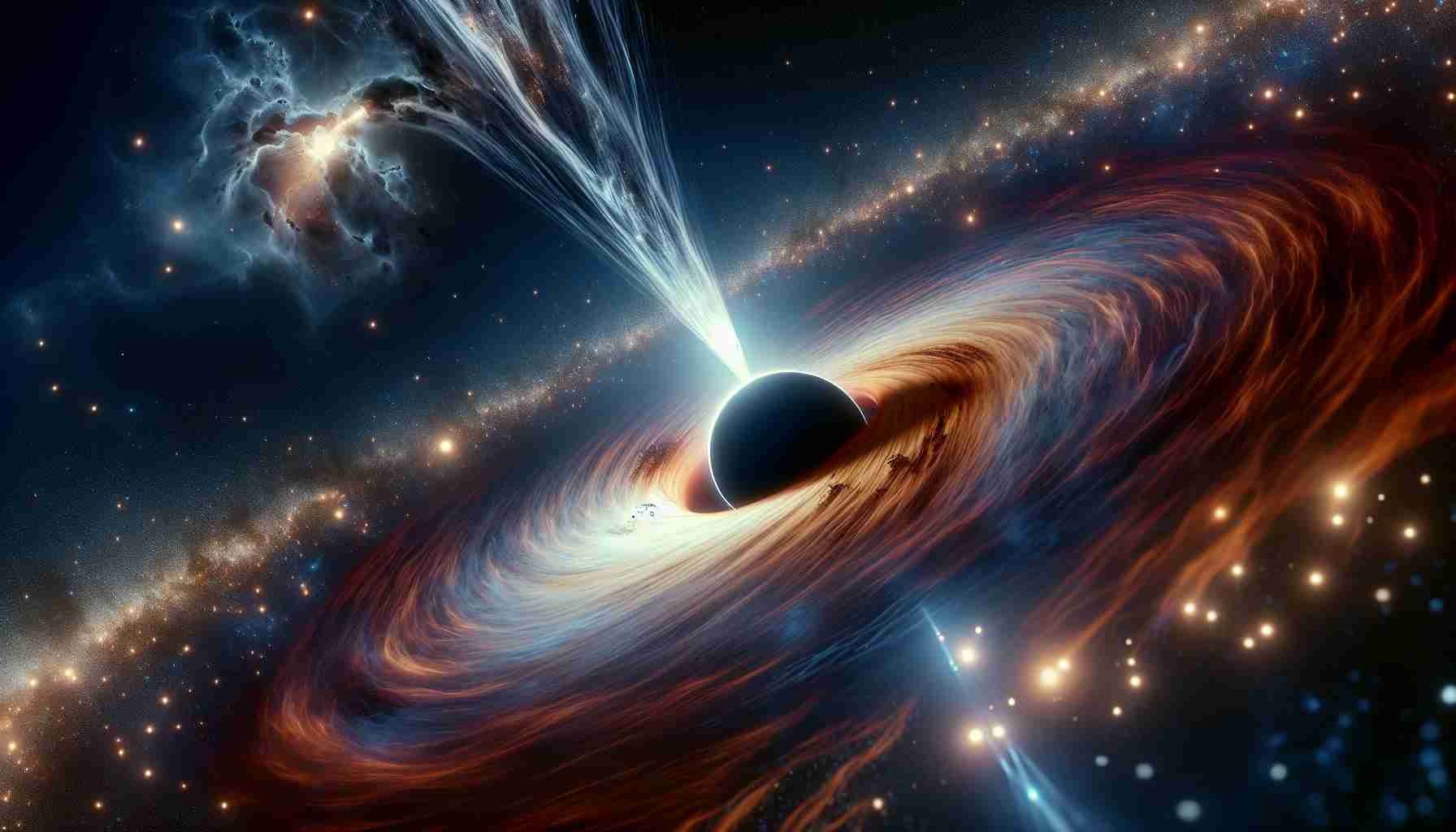 Unraveling Cosmic Mysteries: A Black Hole's Jet and a Possible Companion! 