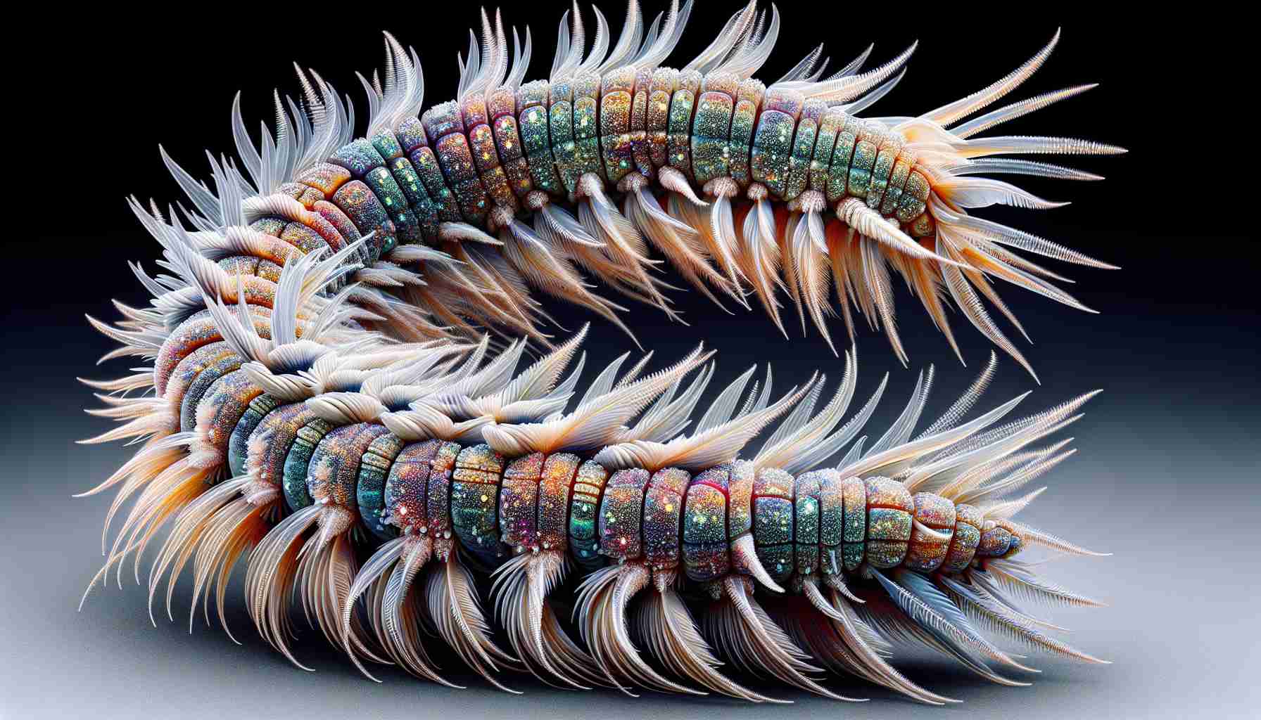 Discover the Alien-Like Antarctic Scale Worm: Nature’s Glittering Predator! 